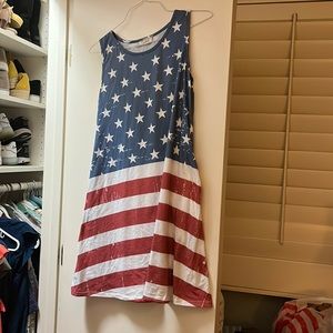 Patriotic flag dress. Perfect for the 4th! Only worn once!